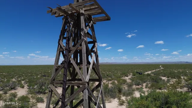 a view of a terrace with sky view