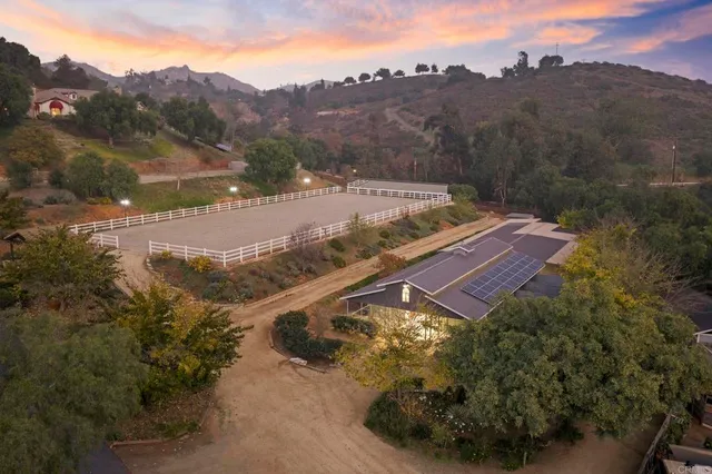 a view of a lake with sitting area