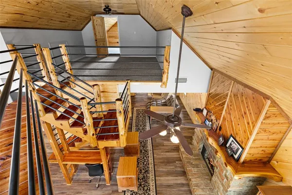 a bathroom with a window