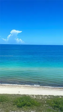 a view of an ocean beach