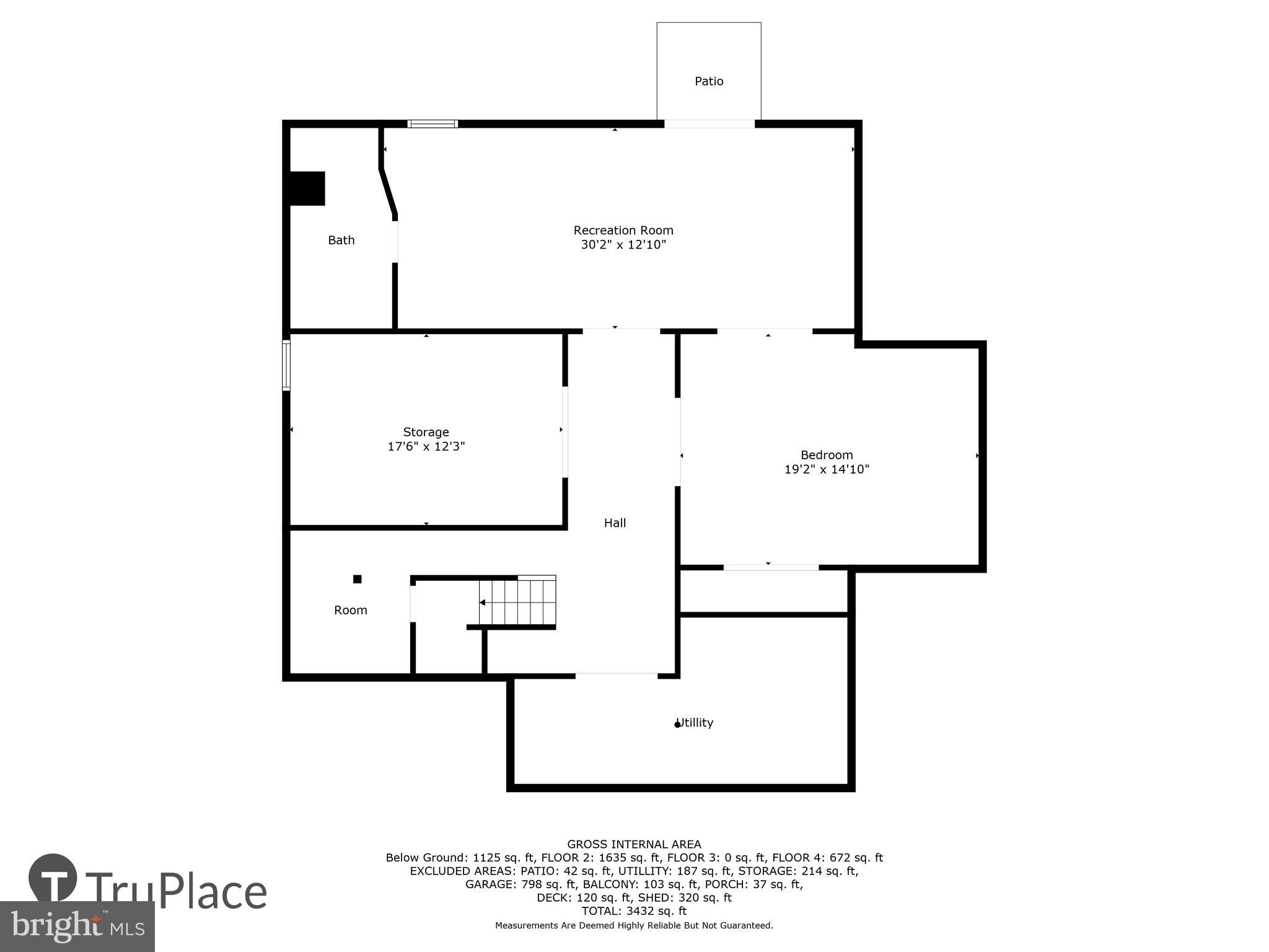 5941 Cherry Hill Road Huntingtown, MD 20639 - Photo 42 of 42 Lower Level Floorplan... plenty of storage.