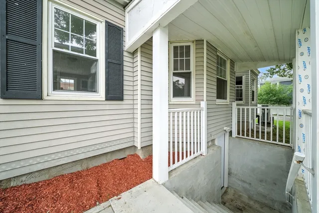 a view of a house with a porch