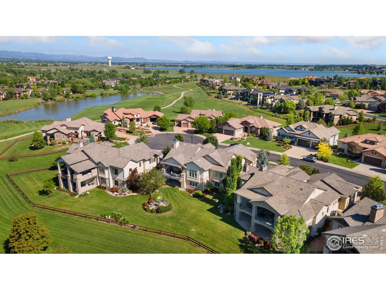 6701 Clovis Court Timnath, CO 80547 - Photo 31 of 40 a view of a city with lake