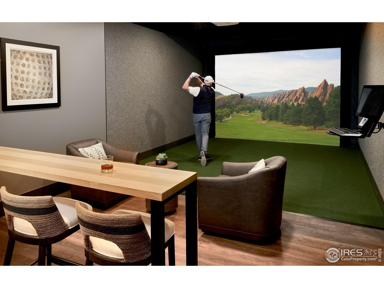 6701 Clovis Court Timnath, CO 80547 - Photo 36 of 40 a view of a dining room with furniture window and outside view