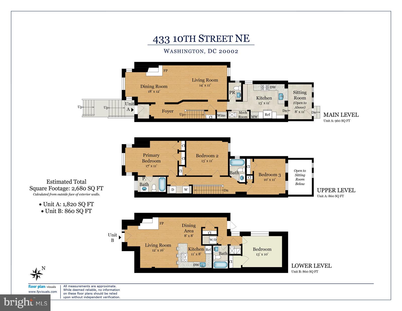 433 10th Street Northeast Washington, DC 20002 - Photo 33 of 33 433 10th Street NE | Floor Plan