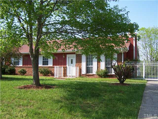 715 Rippling Stream Road Durham, NC 27704 - Photo 1 of 12 Freshly painted exterior, brick accents and crisp white shuters combine for an inviting facade on this easy one story living home that features 3 bedrooms, 1.5 baths, spacious kitchen, dining and living rooms. Exterior Front