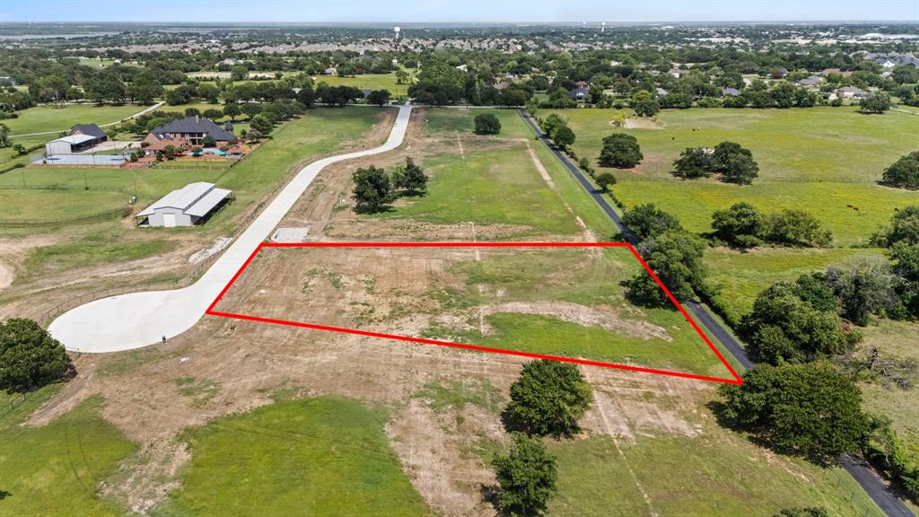 630 Singh Road Copper Canyon, TX 75077 - Photo 7 of 10 Aerial view of property's location featuring property boundaries highlighted