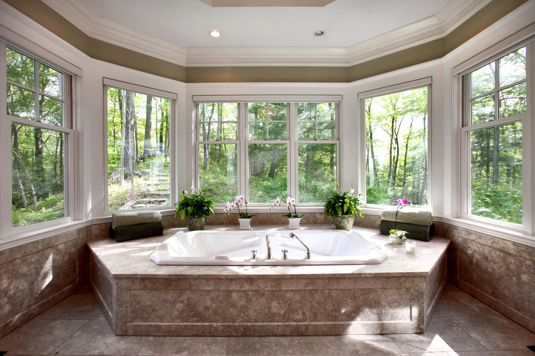 153 Chichester Road New Canaan, CT 06840 - Photo 17 of 32 a living room with large window couches and balcony view