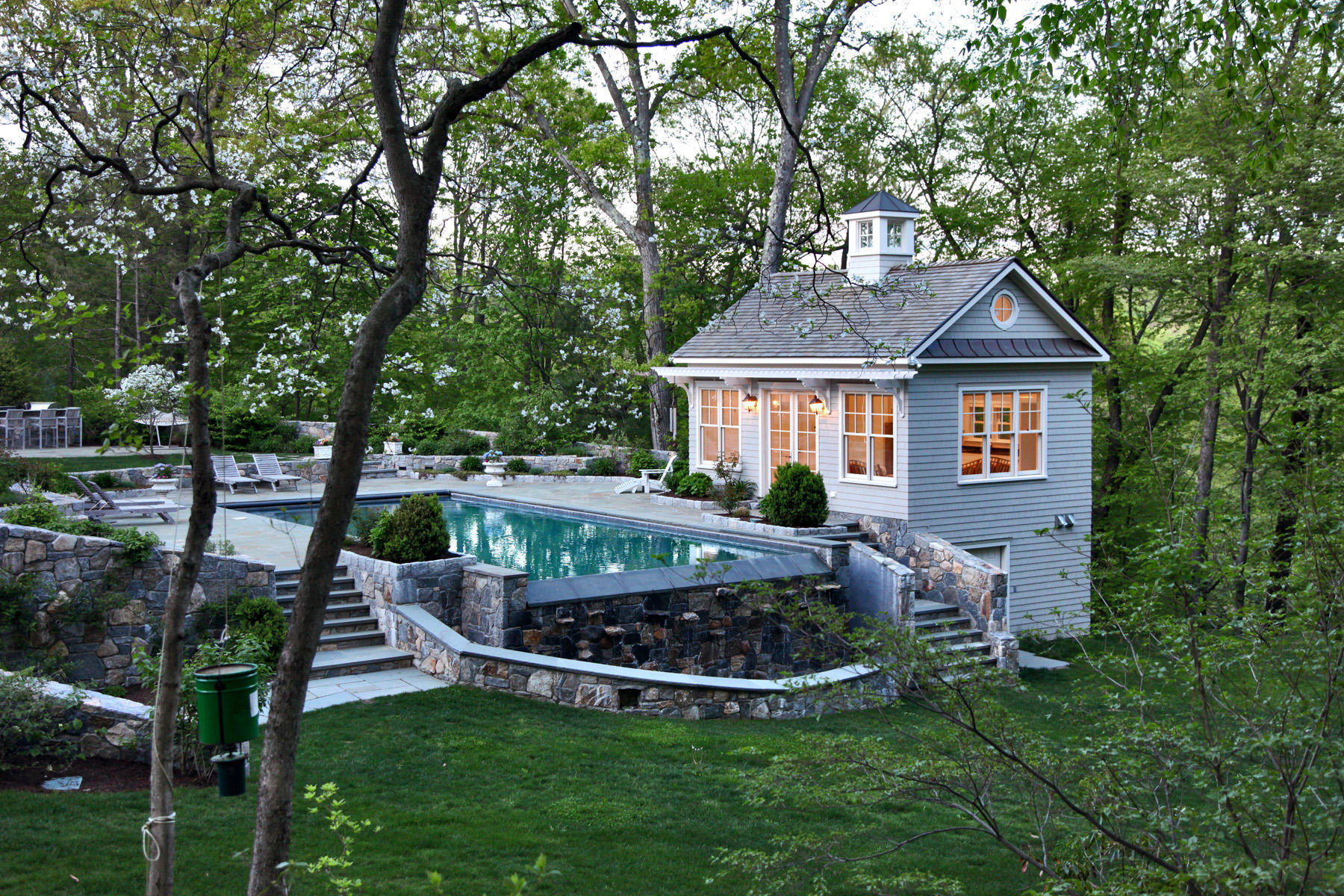 153 Chichester Road New Canaan, CT 06840 - Photo 24 of 32 a house view with a garden space