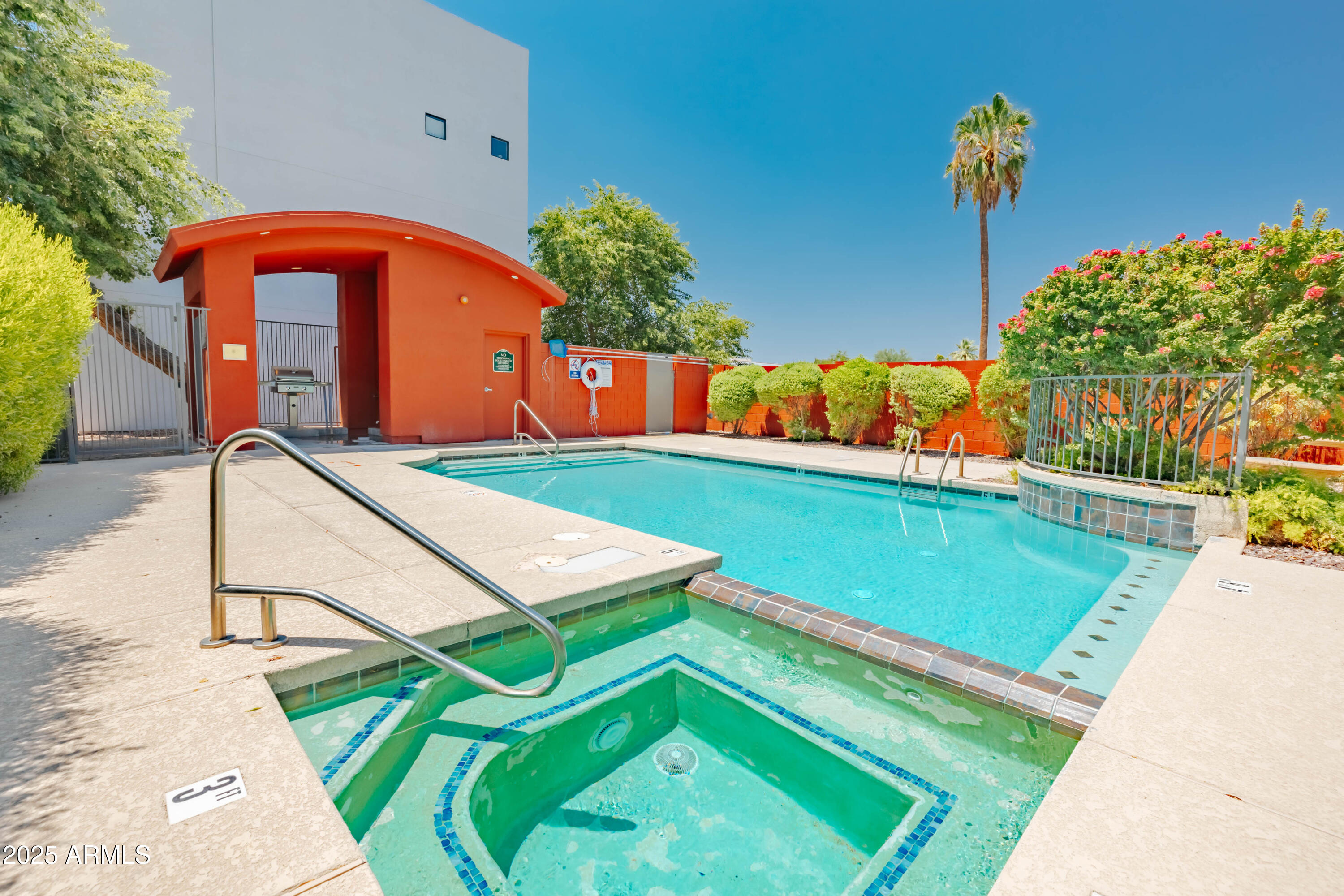 4739 East Culver Street Phoenix, AZ 85008 - Photo 47 of 55 a front view of a house with a garden
