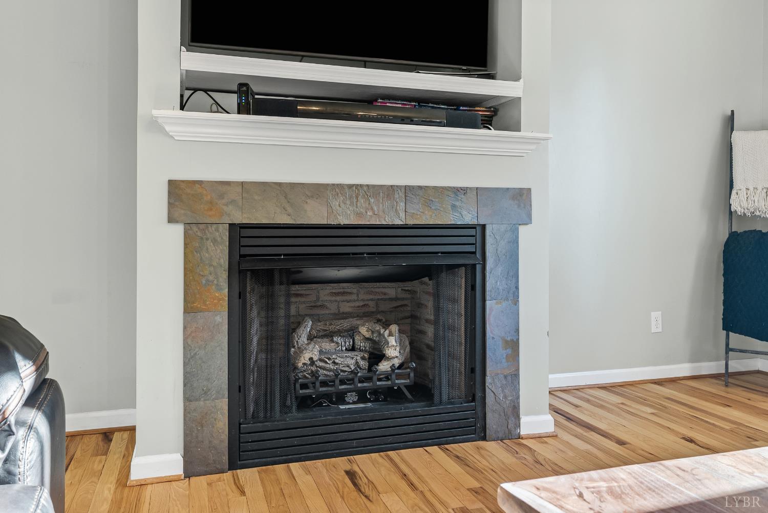 2739 Chilton Road Appomattox, VA 24522 - Photo 6 of 30 a living room with a bed and a fireplace