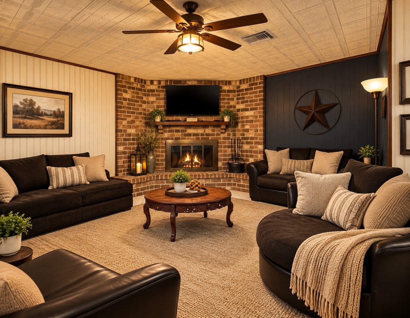 Cozy Living Room
 VIRTUALLY STAGED — This image has been digitally modified for marketing purposes. Furnishings, décor, and/or personal items may have been digitally added or removed.