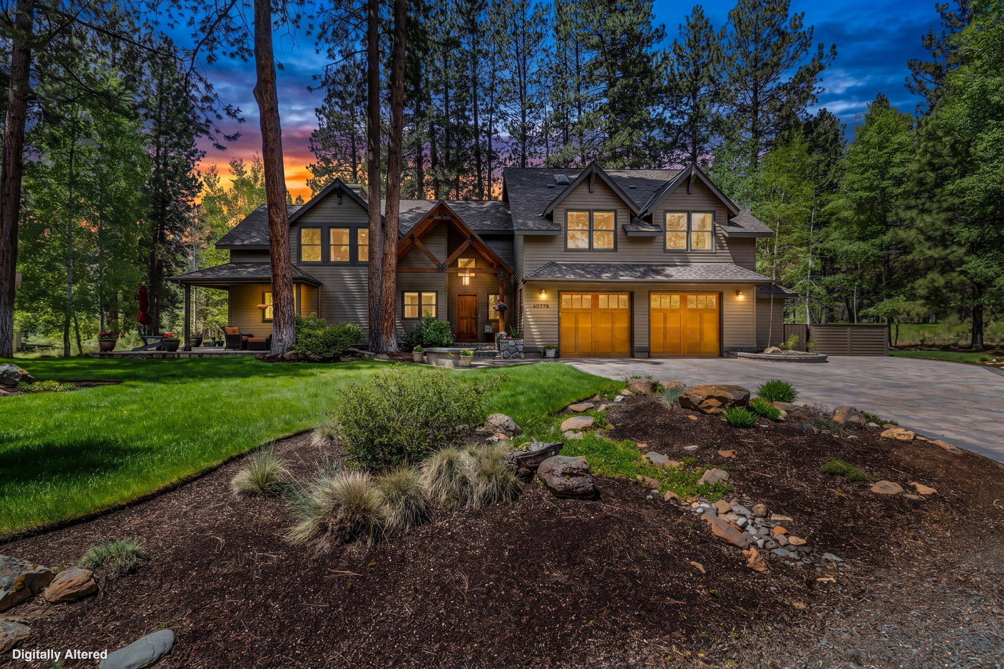 60779 Currant Way Bend, OR 97702 - Photo 48 of 63 a front view of a house with garden