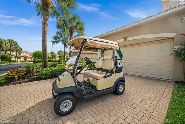 a car parked in front of a house