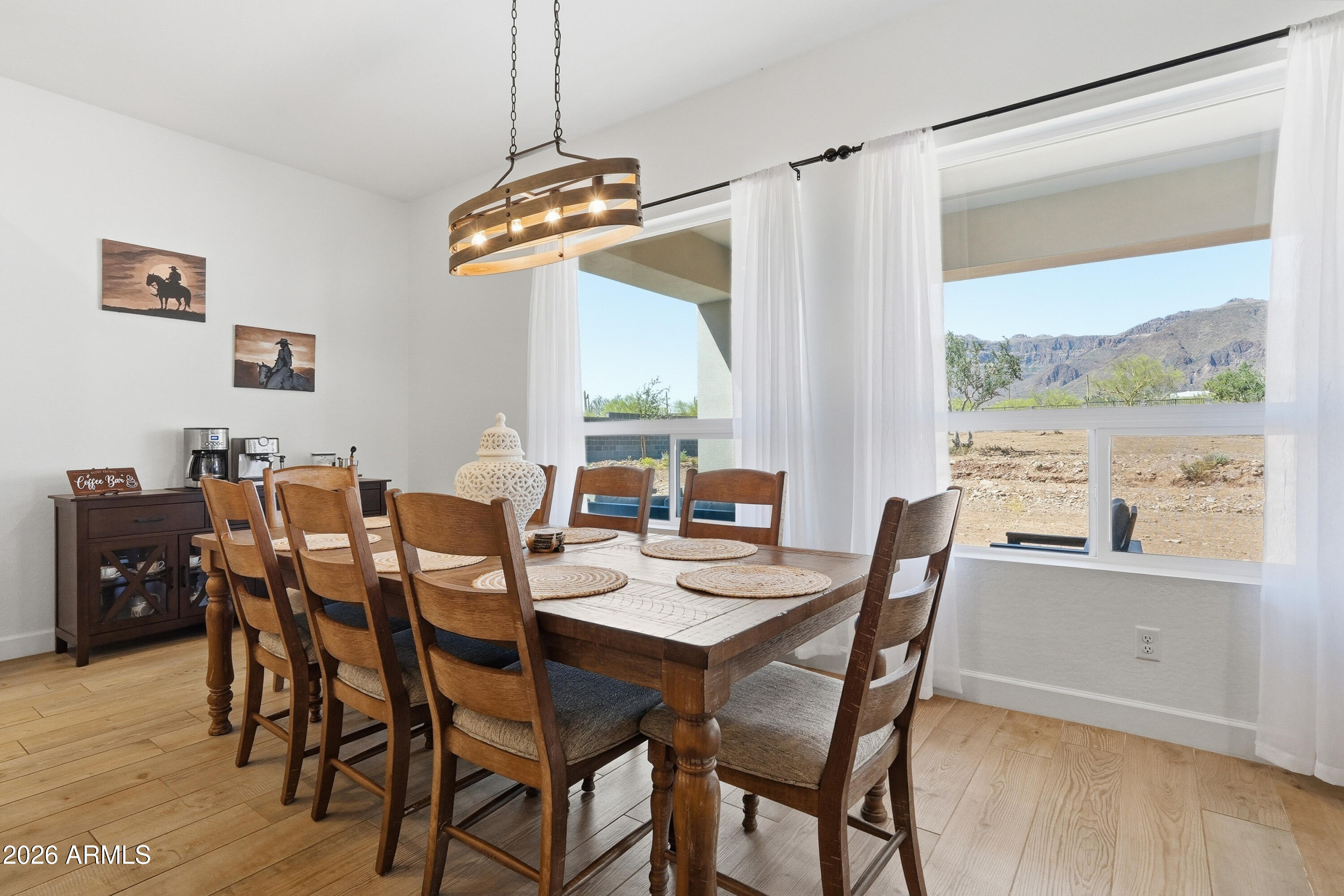 10464 East Magnolia Road Gold Canyon, AZ 85118 - Photo 20 of 77 a view of a dining room with furniture window and outside view