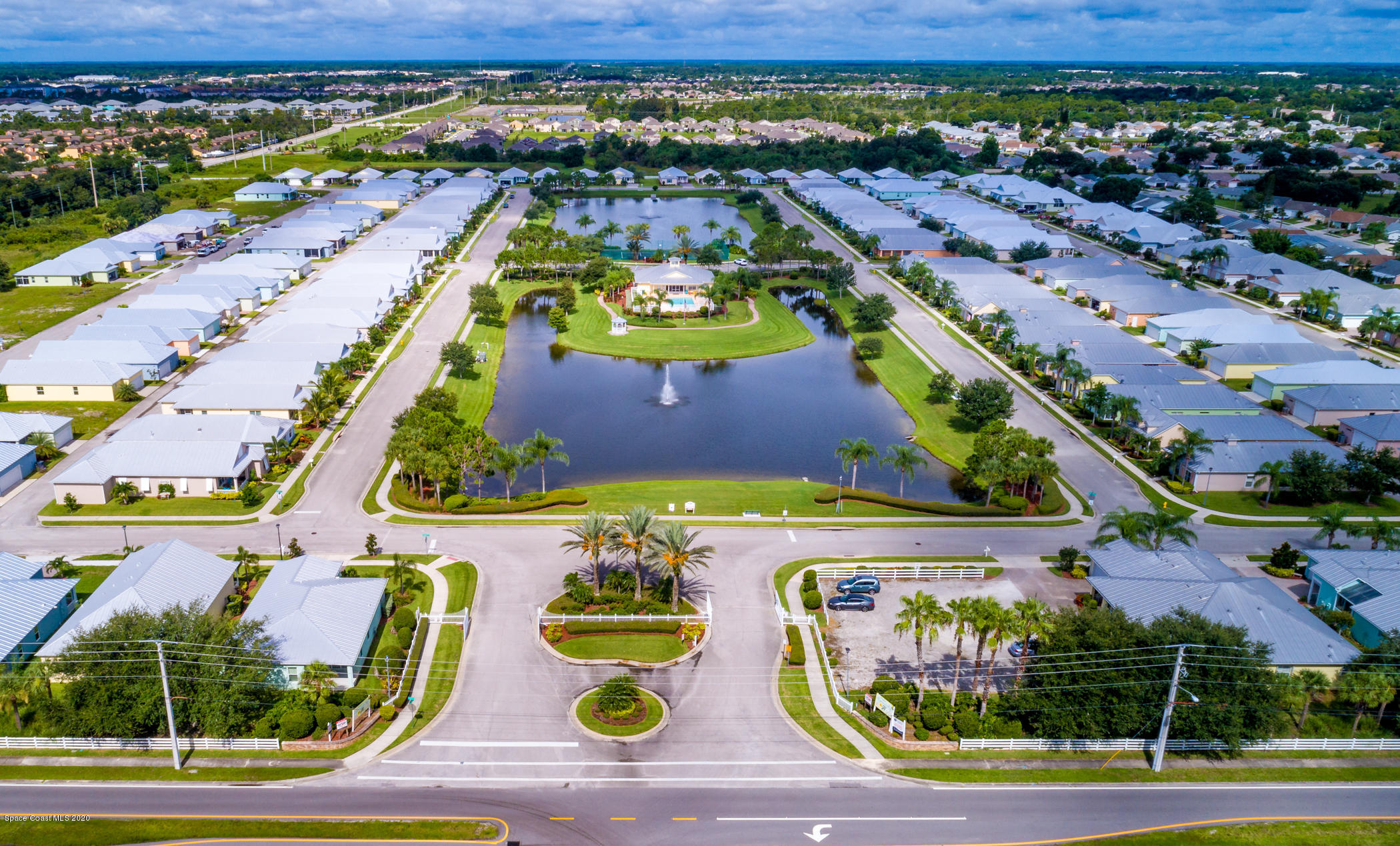 4070 Alamanda Key Drive Melbourne, FL 32901 - Photo 29 of 32 an aerial view of swimming pool with a yard