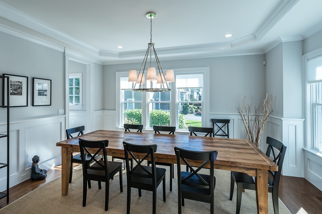 44 Peregrine Road Newton, MA 02459 - Photo 4 of 25 a view of a dining room with furniture window and outside view