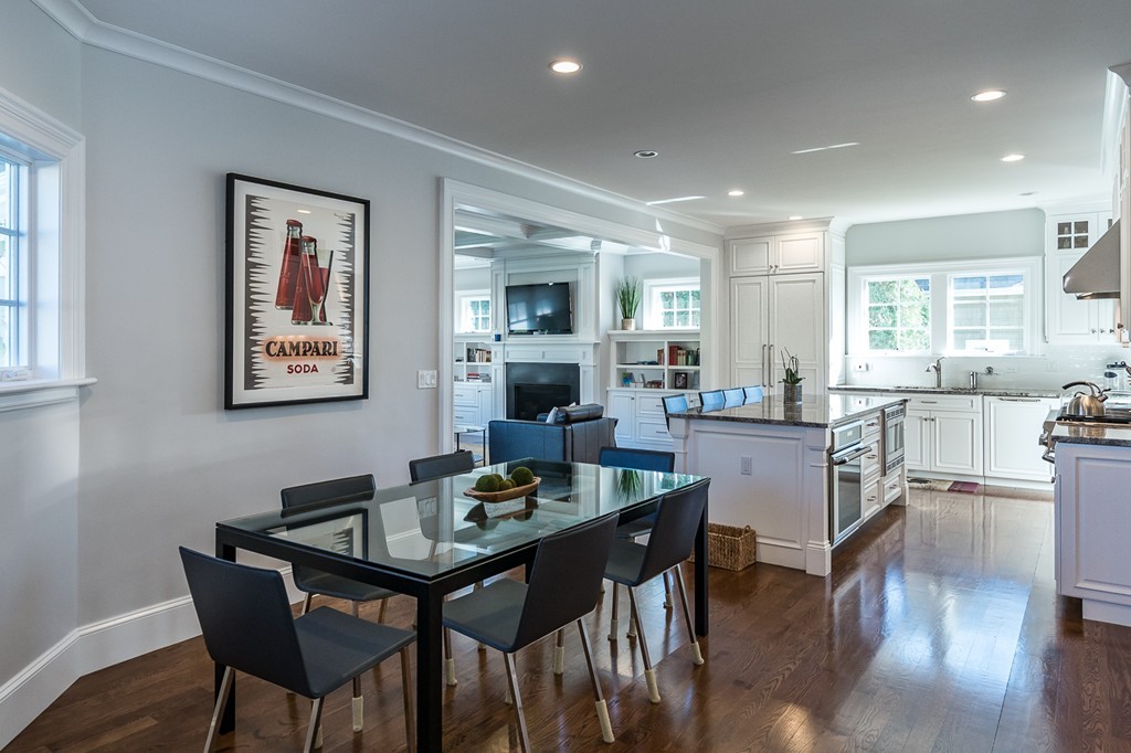 44 Peregrine Road Newton, MA 02459 - Photo 6 of 25 a dining room with furniture and wooden floor