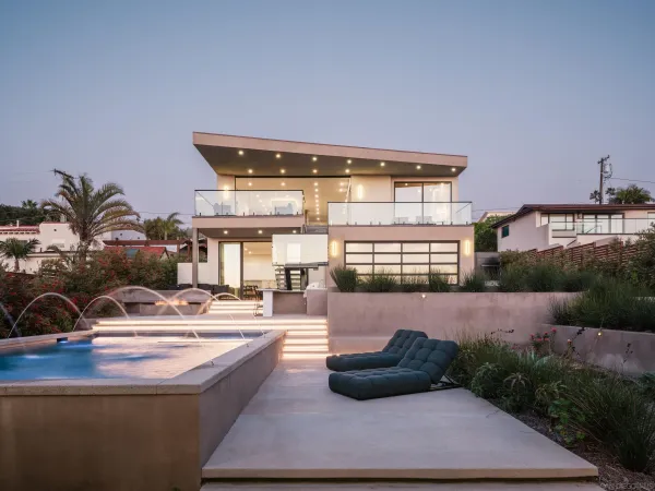 a view of building with outdoor space