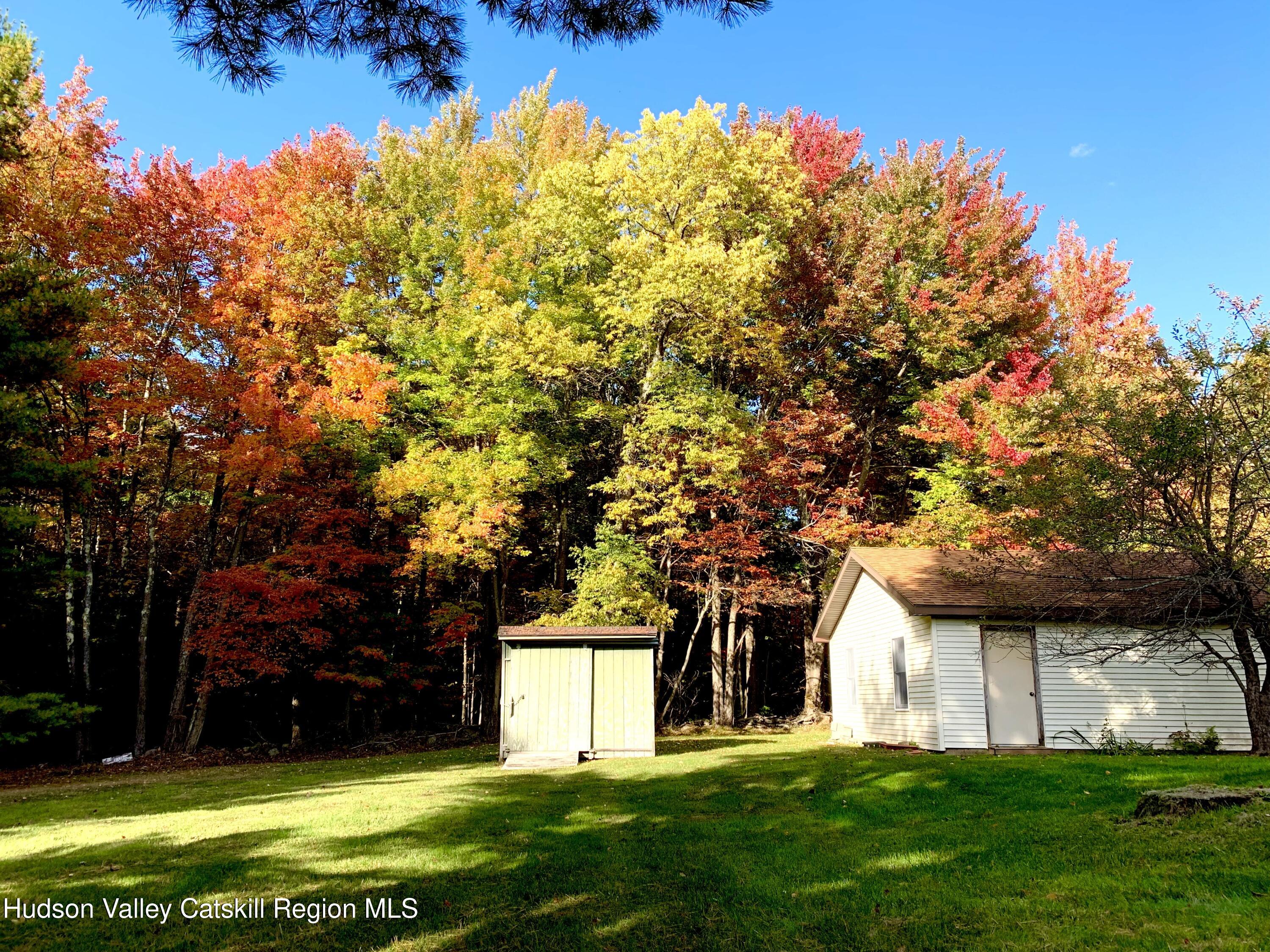 477 Campbell Road Windham, NY 12496 - Photo 3 of 45 a view of a white house with a big yard and large tree
