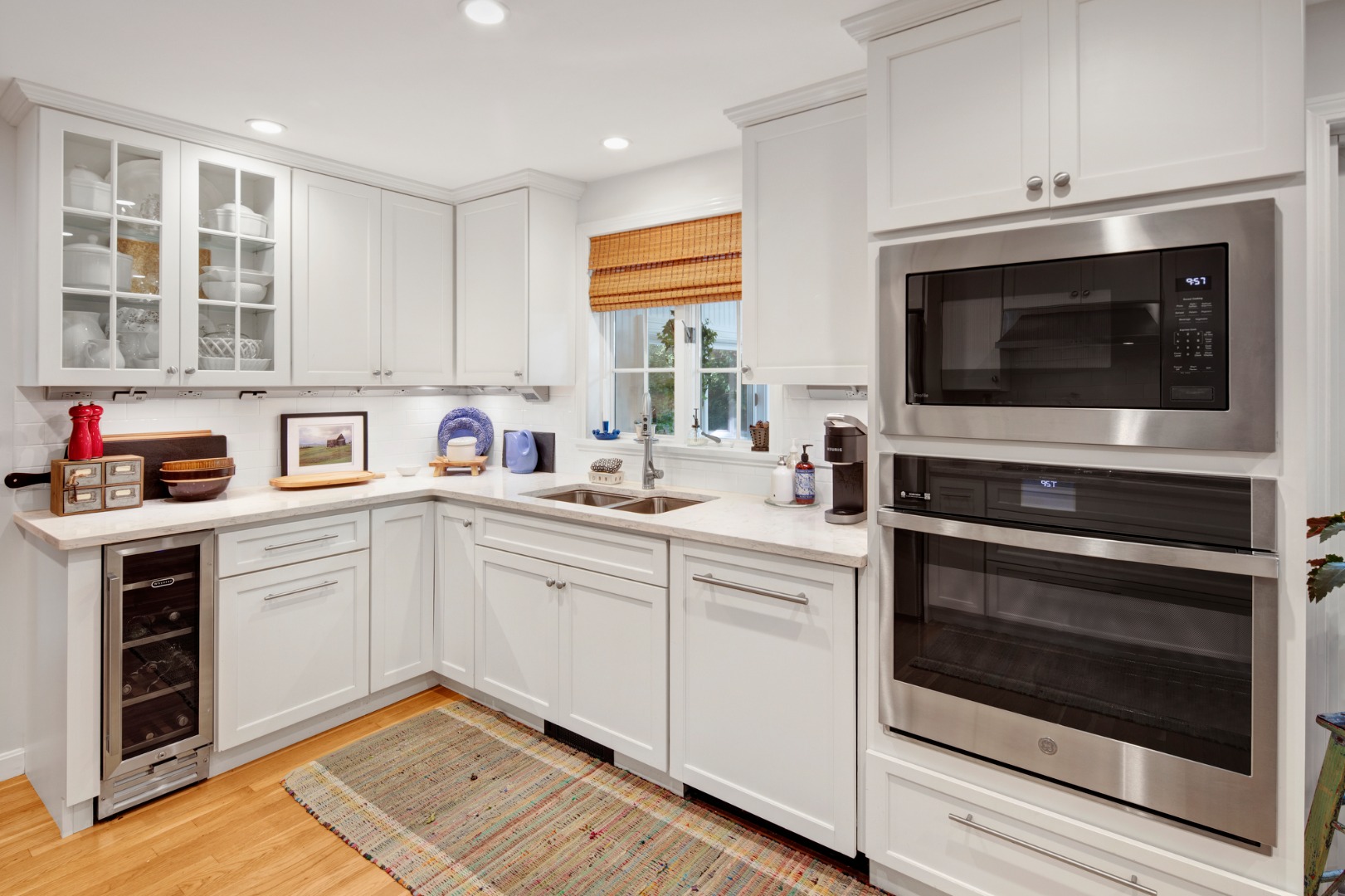 46 Bold Meadow Road Edgartown, MA 02539 - Photo 13 of 28 a kitchen with cabinets stainless steel appliances and a window