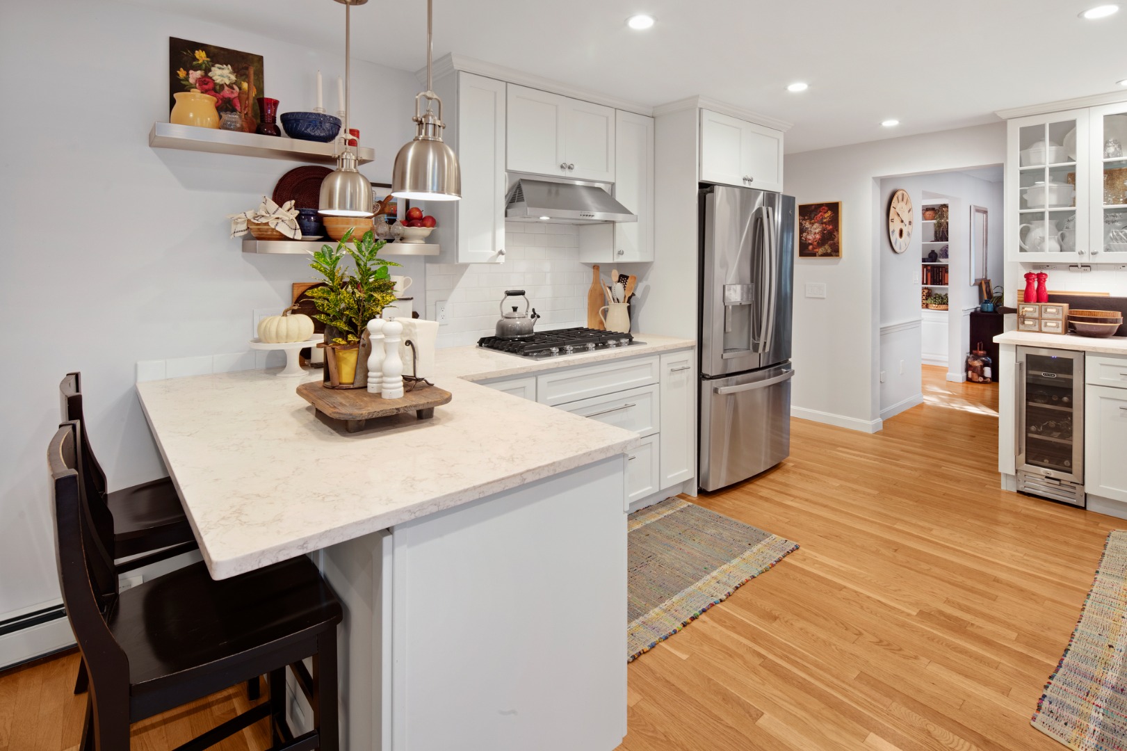 46 Bold Meadow Road Edgartown, MA 02539 - Photo 10 of 28 a kitchen with stainless steel appliances granite countertop a refrigerator and a stove top oven