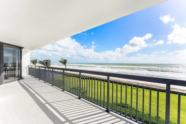 a view of balcony with city view