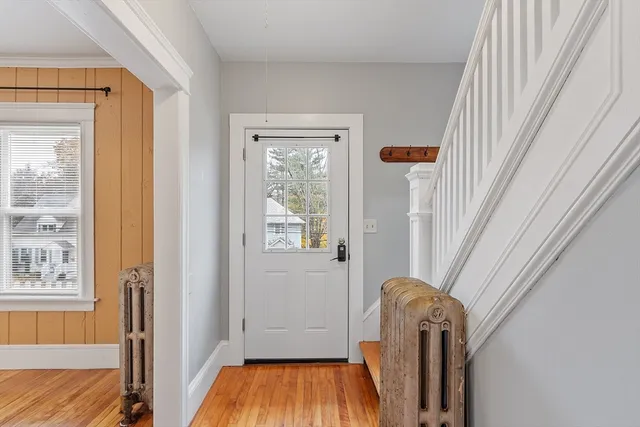 a view of livingroom with furniture and wooden floor