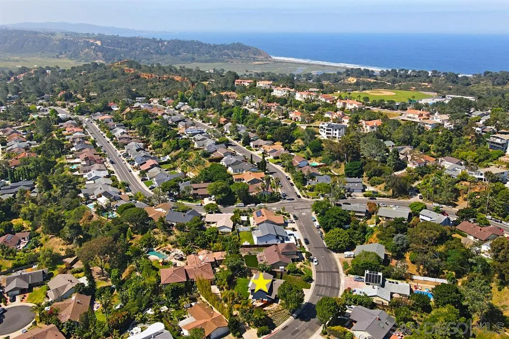 13637 Calais Drive Del Mar, CA 92014 - Photo 25 of 25 an aerial view of residential houses with city view