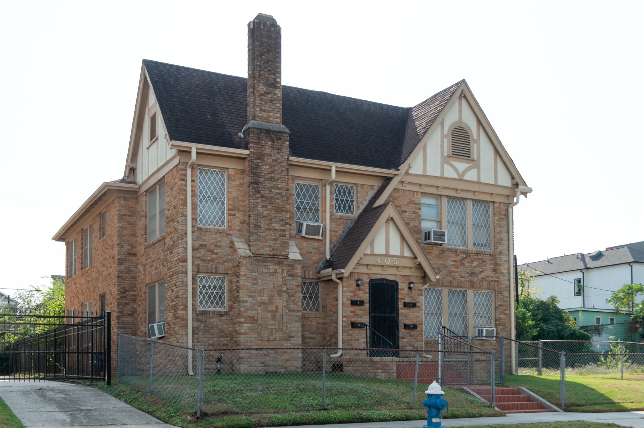 a aerial view of a house
