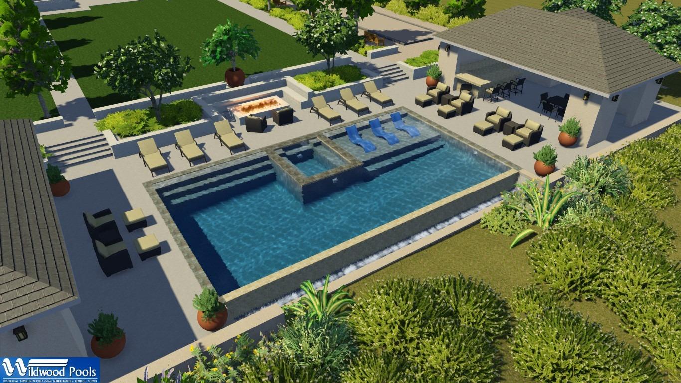 12685 Willow Bluff Clovis, CA 93619 - Photo 65 of 70 Pool renderings from Wildwood Pools Contractor. Pool is 90% complete. Just needs final surface...