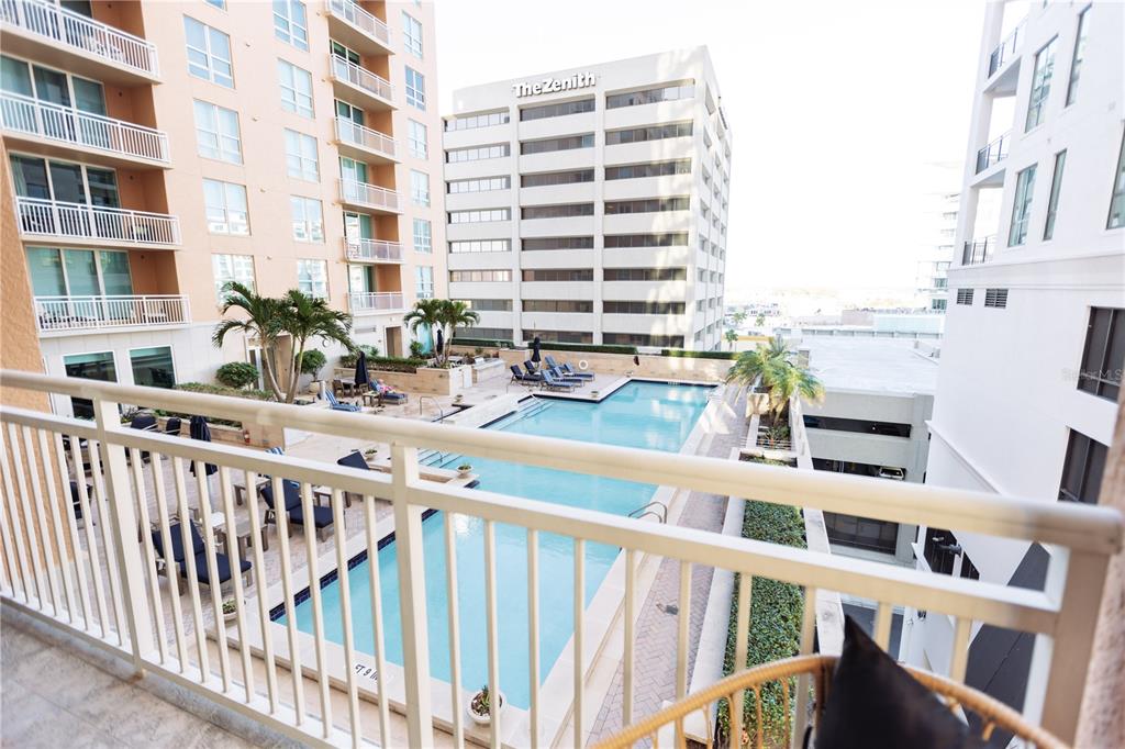 1350 Main Street, Unit 709 Sarasota, FL 34236 - Photo 24 of 56 a view of balcony with outdoor seating