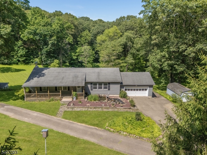 20 South Polktown Road Hampton, NJ 08827 - Photo 34 of 44 an aerial view of a house with garden space and a patio