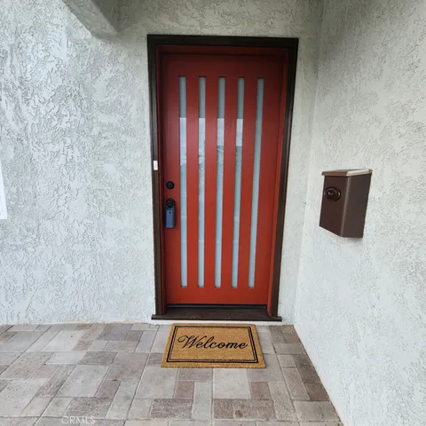 a view of a door