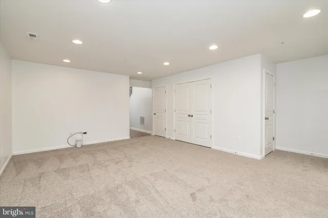 a view of an empty room