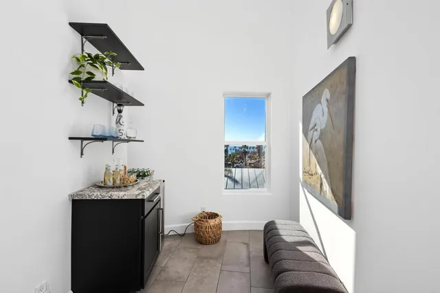 a view of a outdoor space with plants