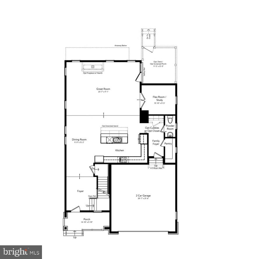 Orchard Grove, Unit STONE Brambleton, VA 20148 - Photo 6 of 53 a picture of a floor plan