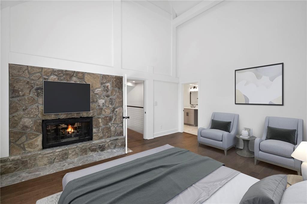 62 Bear Cub Ridge Big Canoe, GA 30143 - Photo 7 of 35 a living room with furniture and a fireplace