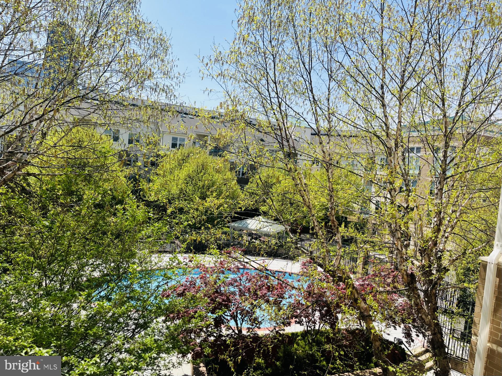 12000 Market Street, Unit 343 Reston, VA 20190 - Photo 30 of 46 Stunning balcony view of pool and courtyard