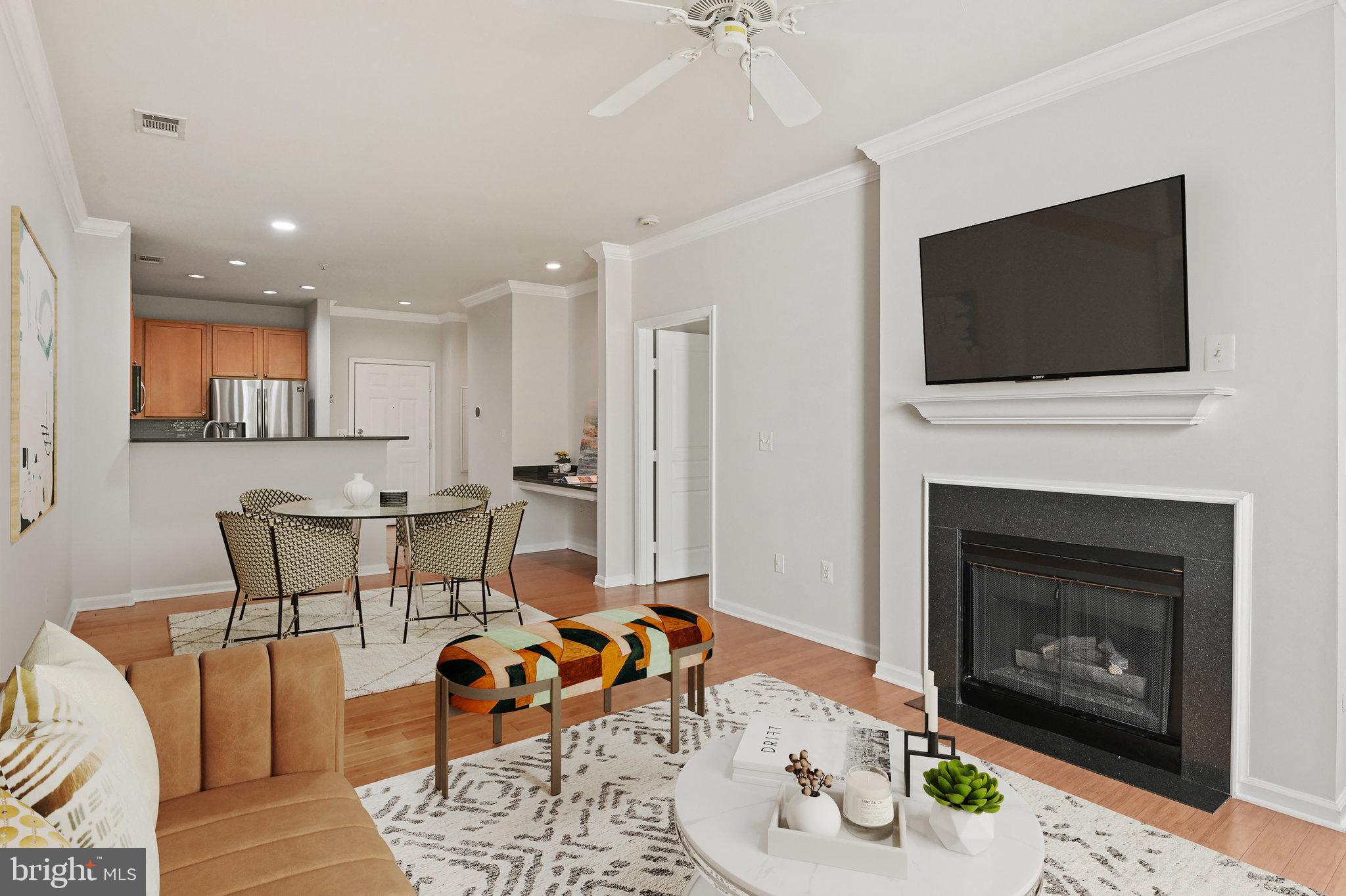 12000 Market Street, Unit 343 Reston, VA 20190 - Photo 7 of 46 Virtually staged Living/Dining spaces