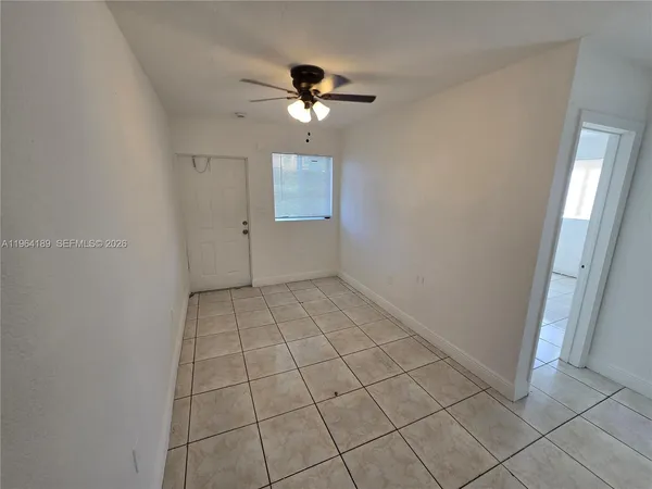 a view of an empty room