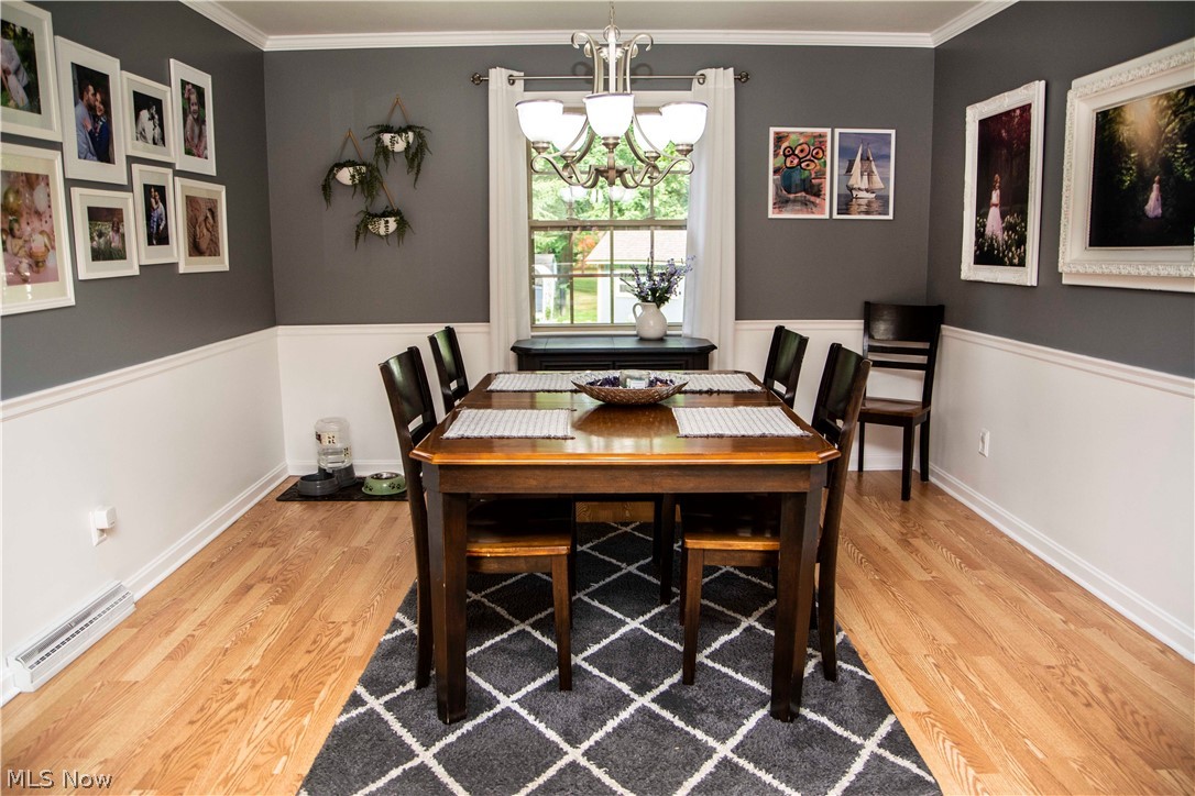 310 Southview Road Canfield, OH 44406 - Photo 16 of 35 Formal dining room with updated chandelier