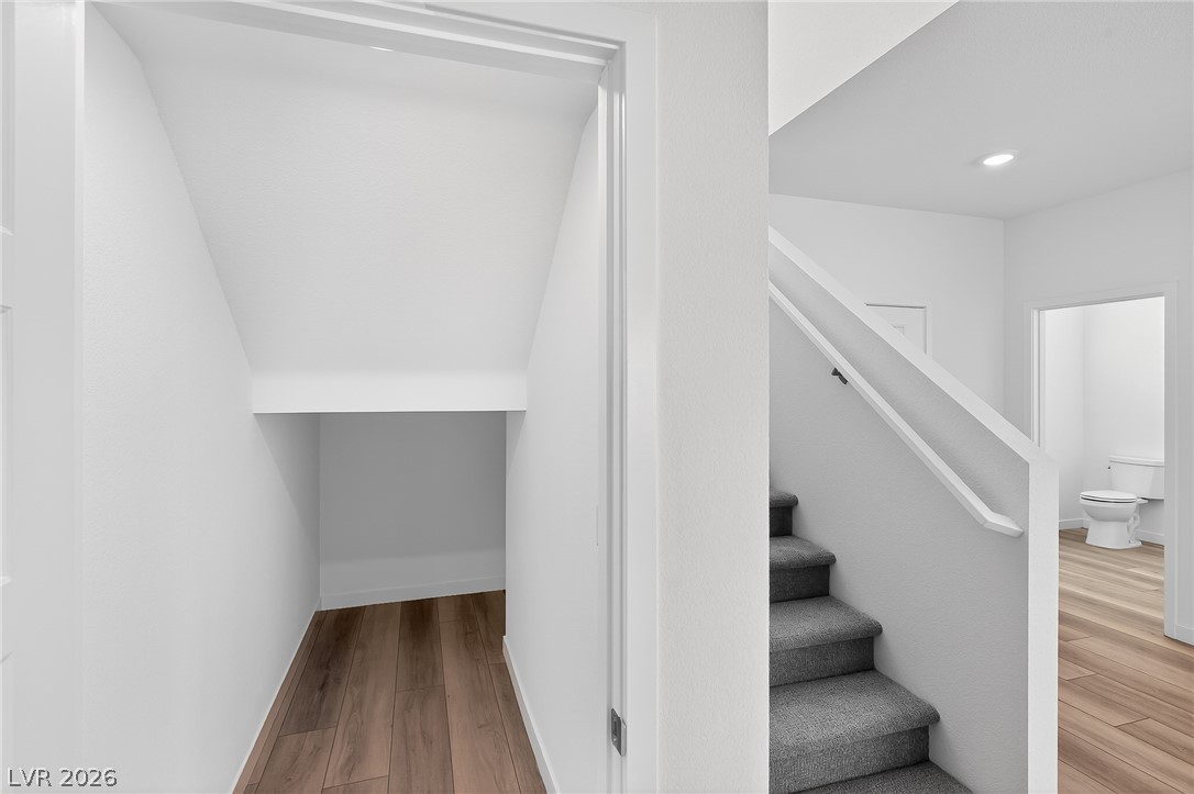 347 Sam Way Mesquite, NV 89027 - Photo 27 of 32 Smartly designed under-stair storage maximizes utility in this modern home.