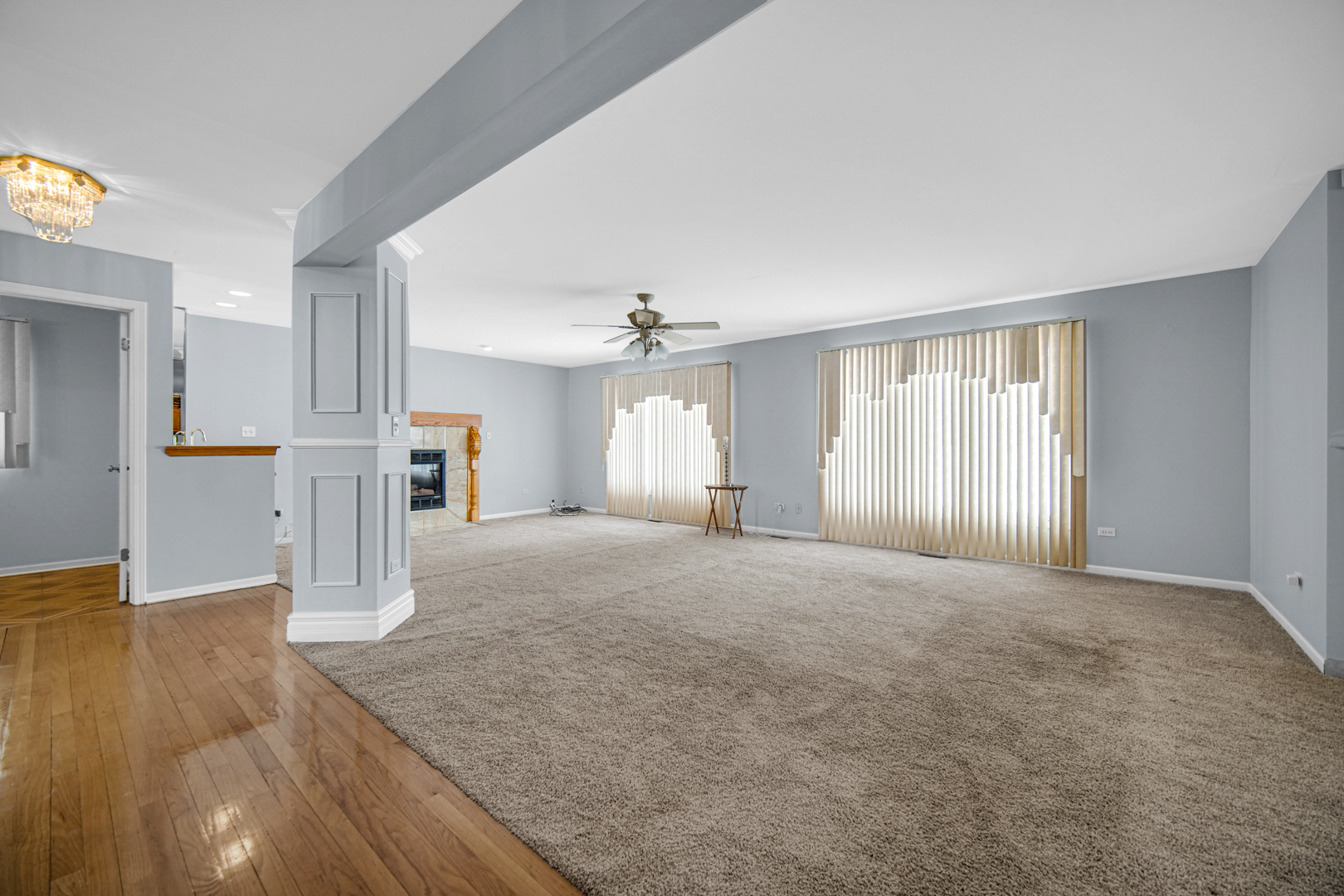 15516 Frontage Road Markham, IL 60428 - Photo 11 of 36 a view of empty room with kitchen and window