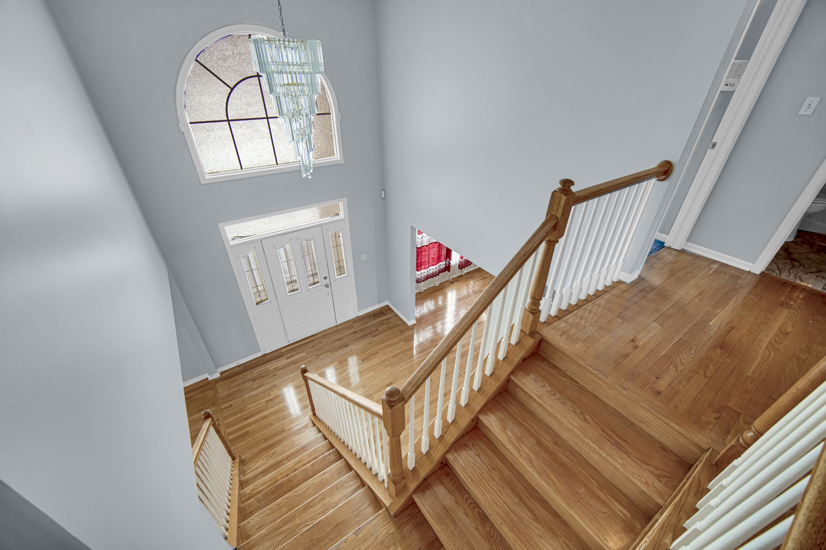 15516 Frontage Road Markham, IL 60428 - Photo 4 of 36 workspace with wooden floor and staircase