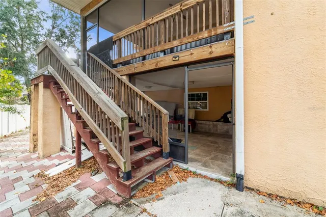 a living room with a couch and a table