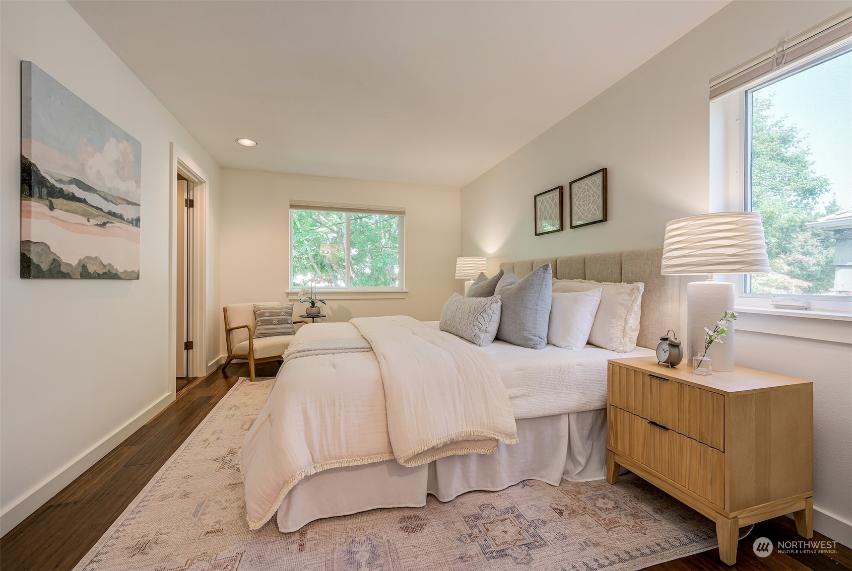 3912 Midvale Avenue North, Unit 201 Seattle, WA 98103 - Photo 15 of 22 a bedroom with bed and window