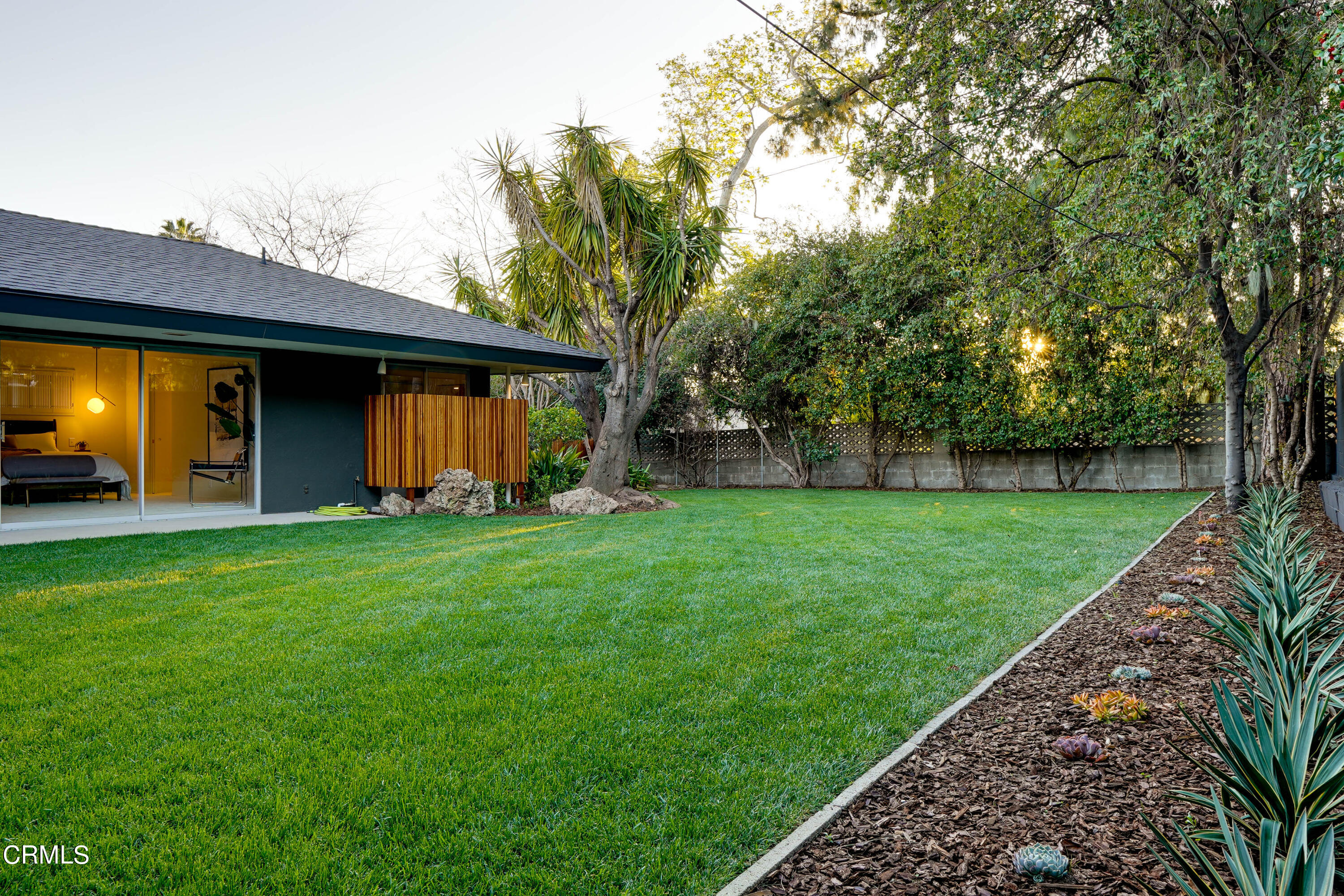 1535 Meadowbrook Road Altadena, CA 91001 - Photo 21 of 32 a view of a backyard with a garden and entertaining space