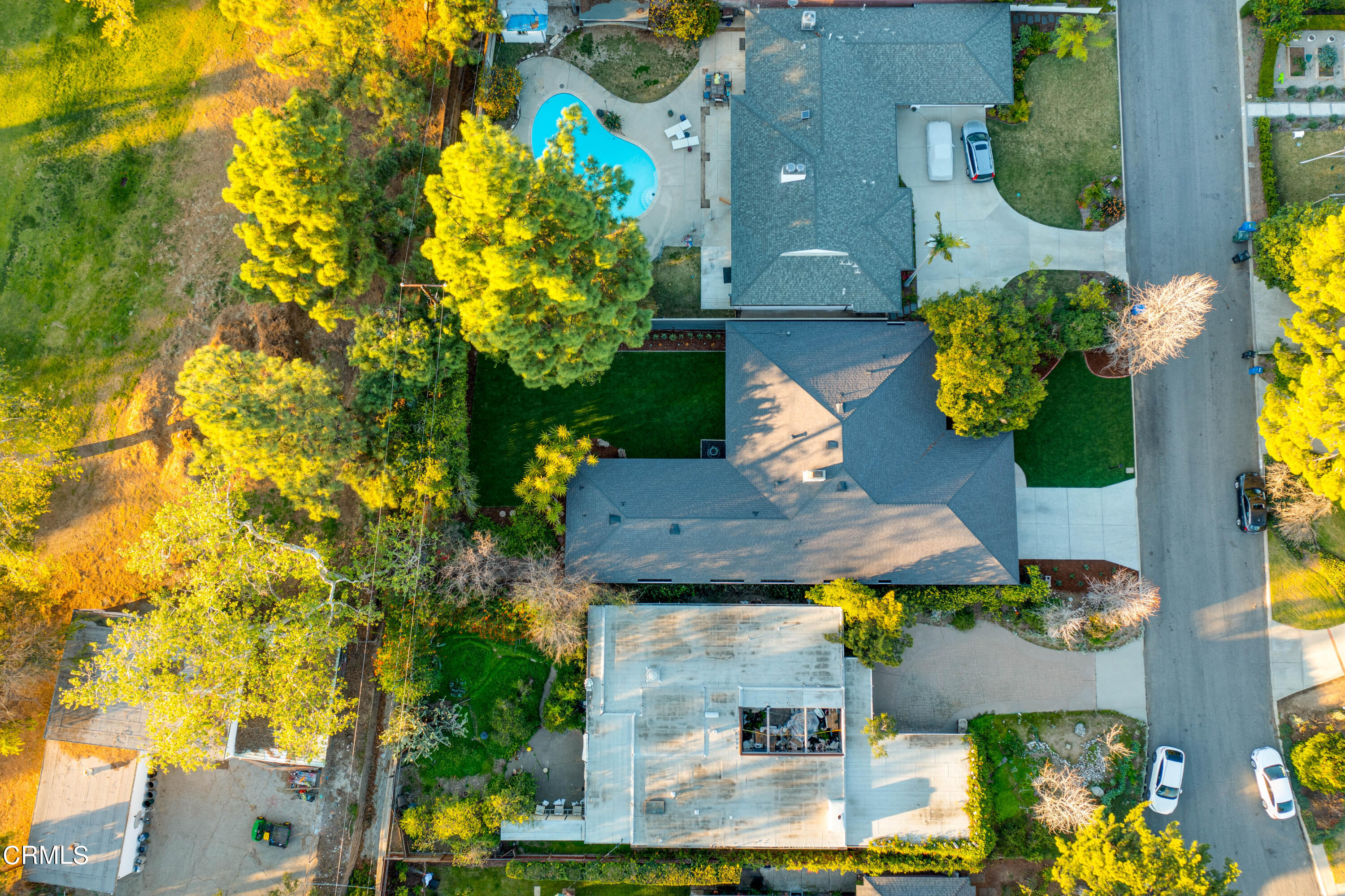 1535 Meadowbrook Road Altadena, CA 91001 - Photo 6 of 32 an aerial view of residential house with outdoor space and swimming pool