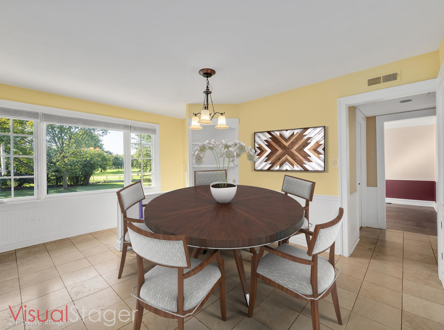 232 Middaugh Road Clarendon Hills, IL 60514 - Photo 4 of 24 a view of a dining room with furniture window and outside view